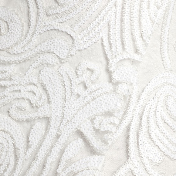 Madina White Sequin One-Shoulder Bodycon Mini Dress Lulus - Picture 7 of 10